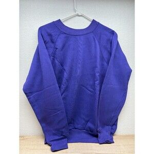 Vtg Pannill Womens Long Sleeve Purple Sweatshurt Size: L